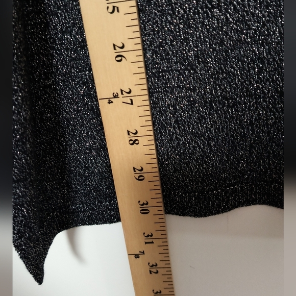 New I.N.C. Black Silver Metallic Sweater / Size L - Picture 10 of 11